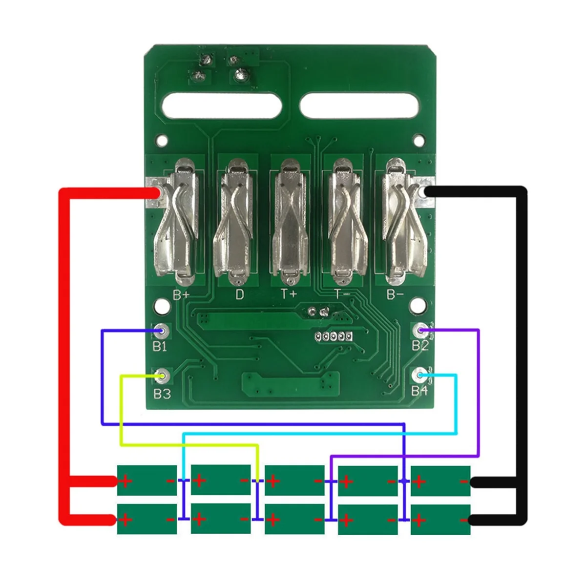 Charging Protection Circuit Board PCB Board for 18V Lithium Battery Rack LED Power Supply