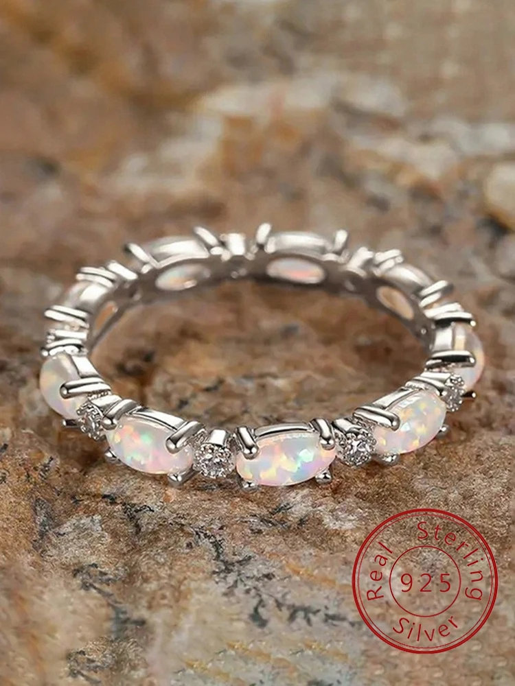 

Великолепное усовершенствованное маленькое овальное кольцо из стерлингового серебра 925 пробы с цирконом для женщин, обручальное свадебное роскошное ювелирное изделие высокого качества