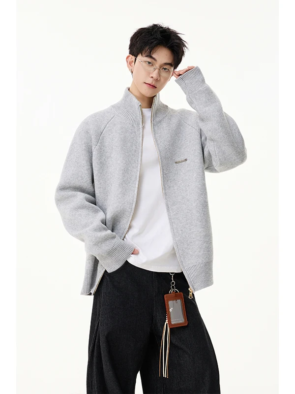 

Легкий открытый кардиган-свитер для мужчин, весенне-осенний, повседневный, свободный, вязаный, в американском стиле, Cleanfit, Lazy Fashion