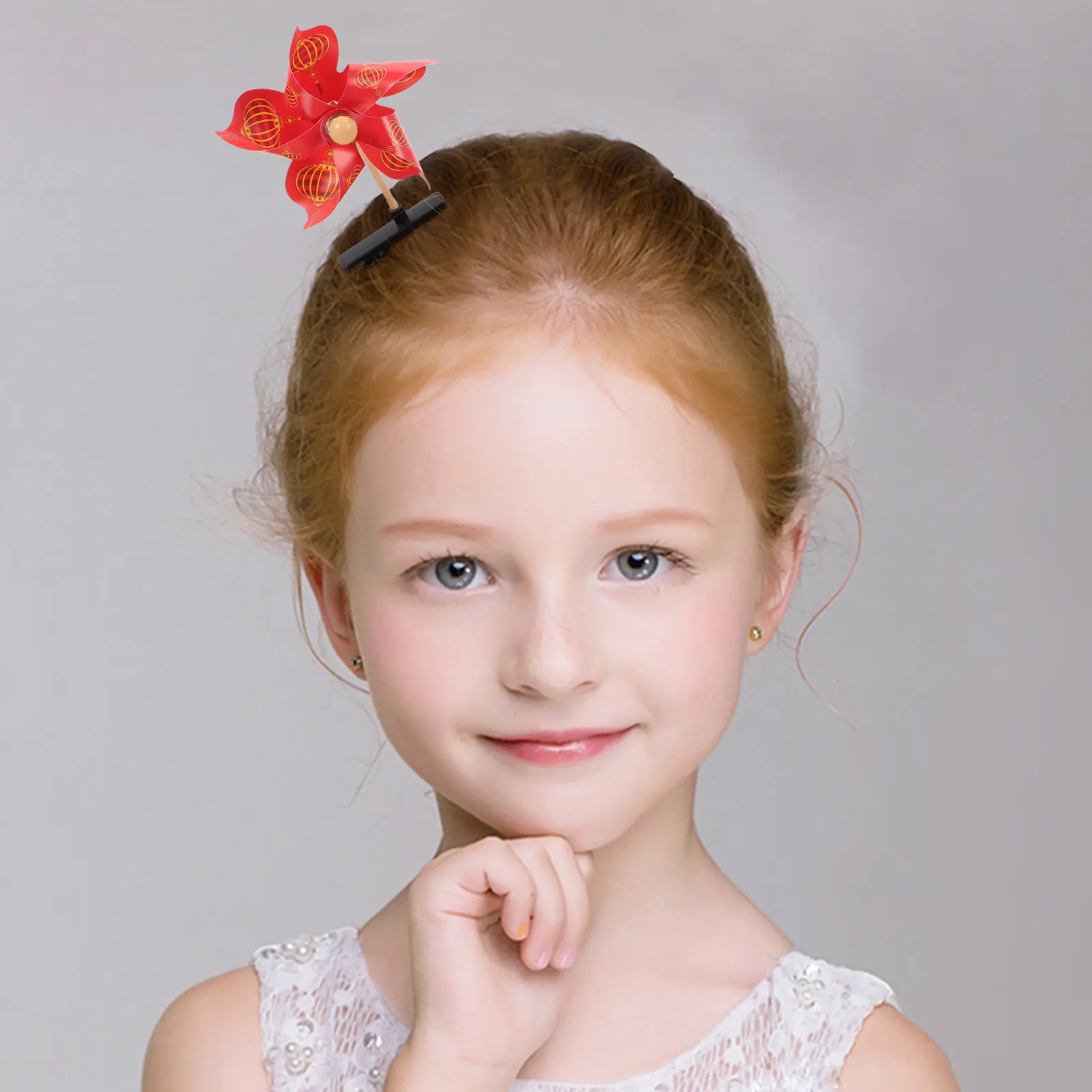20pcs Windmill Hairpins for Kids – Colorful Pinwheel Hair Clips with Strong Grip, Perfect for Parties, Birthdays & Photos