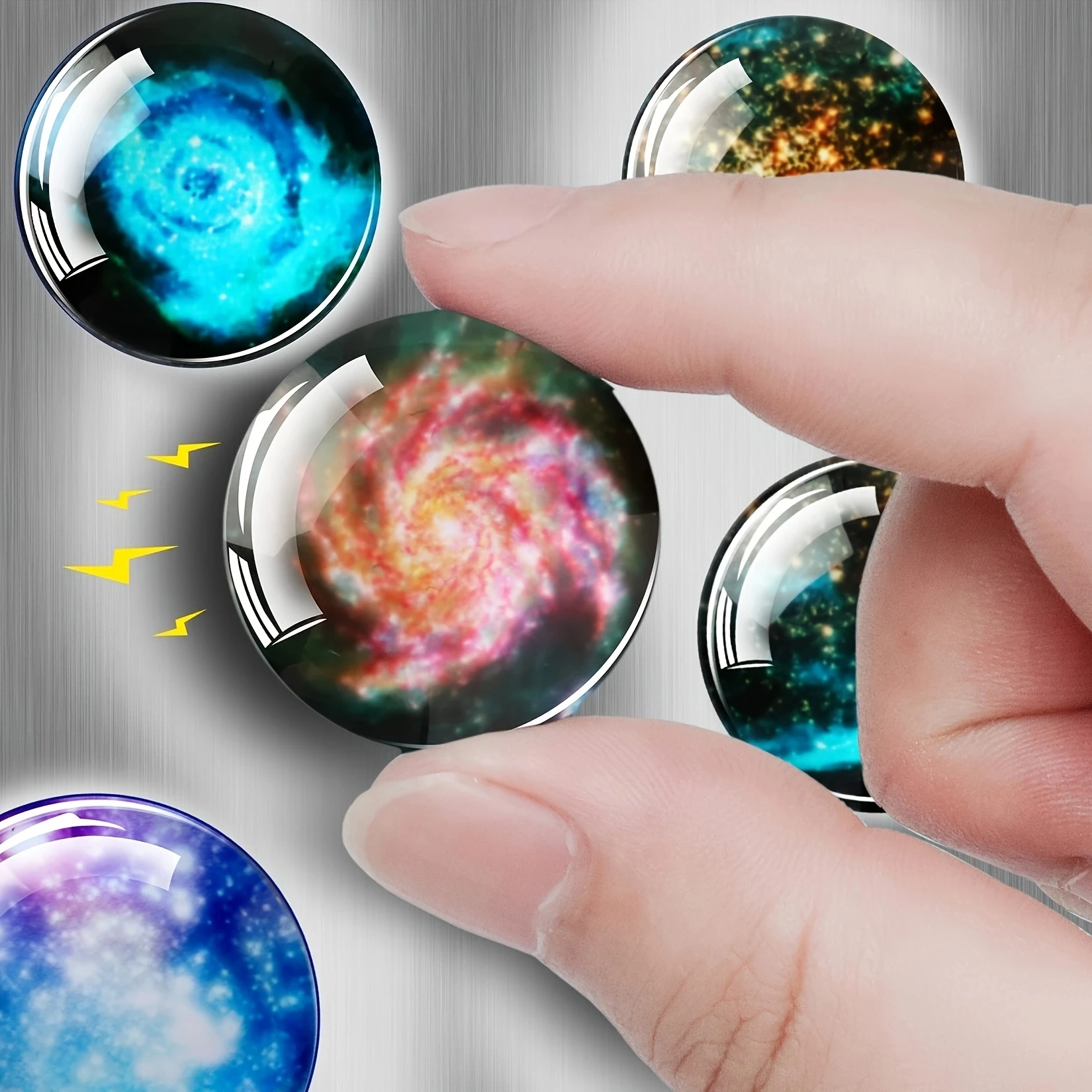 24 Pack Magnets Decorative, Magnets, Glass 3D Cute Magnets, Small Magnets for, Office, Home, Kitchen, Photo, Message