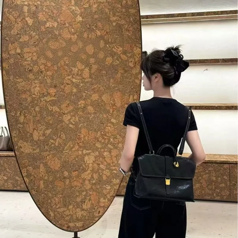 2026 New Songmont Fashionable new commuting and travel small shoulder bag cowhide single shoulder crossbody bag