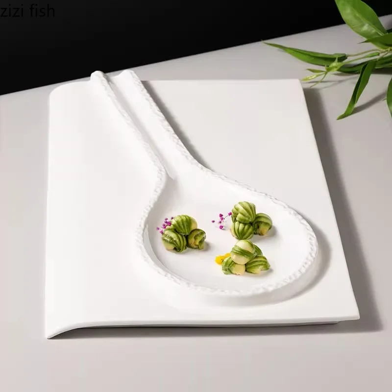 

Creative Solid Color Ceramic Dinner Plate Restaurant Service Plate Dessert Plate Sushi Plates Snack Plates Specialty Tableware