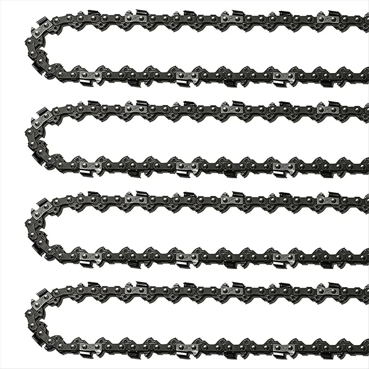 BHBL 4Pcs 18Inch Chainsaw Chain 62 Drive Links 0.05In Gauge, 3/8In Pitch, 18In Replacement Chain Low- Chainsaw Chain