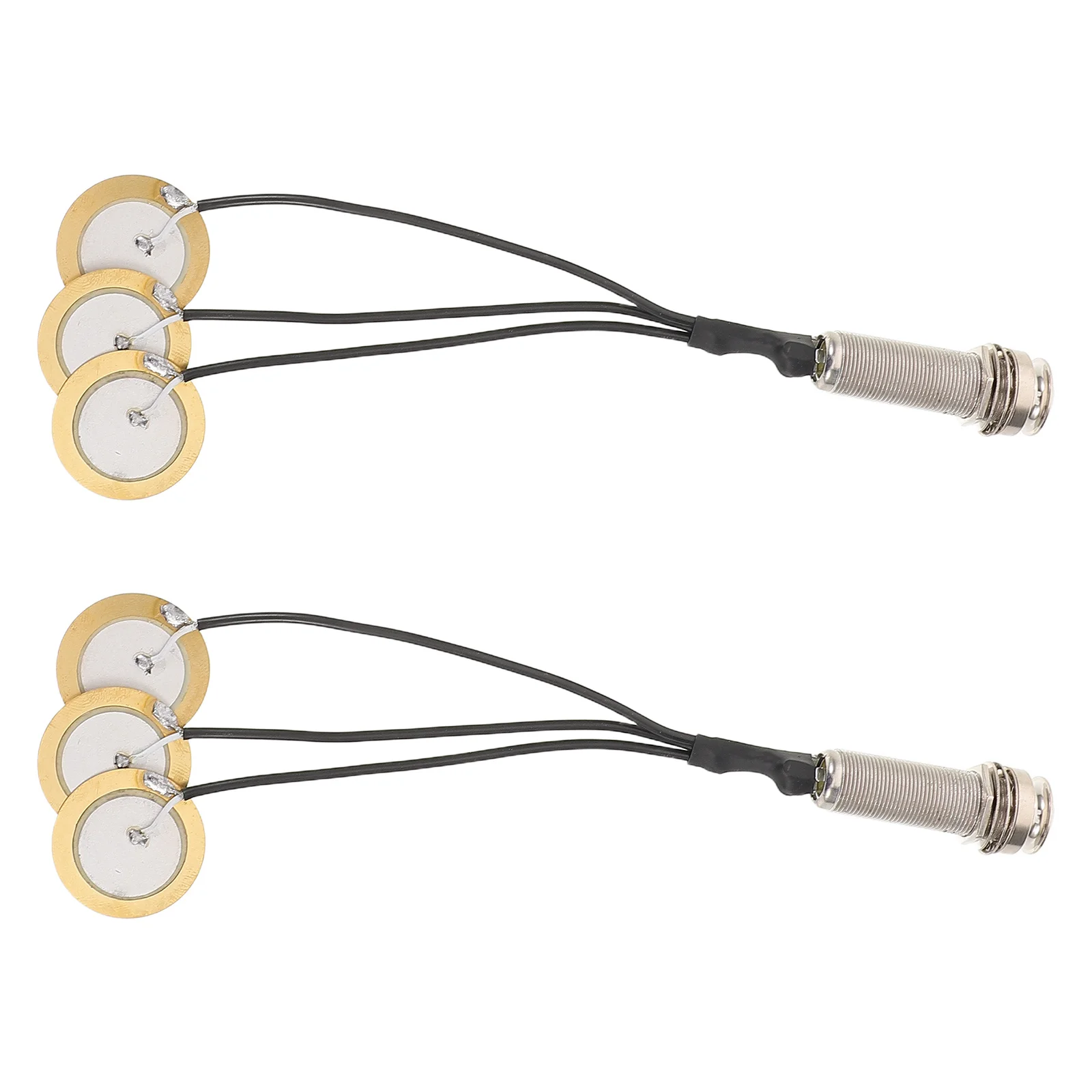 

2Pcs Piezoelectric Acoustic Pickup Self-Adhesive for Kalimba Guitar Violin Banjo Ukulele Sound Amplifier Piezo Bass Pickup