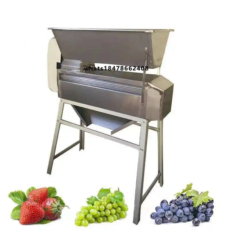 Grape Pedunculating Crusher Winemaking Equipment Electric Grape and Fruit Crusher for Large Winery Factories