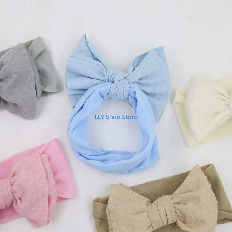 T8UD طفلة كبيرة الأقواس عصائب مطاطا Hairbands إكسسوارات الشعر صور الدعائم