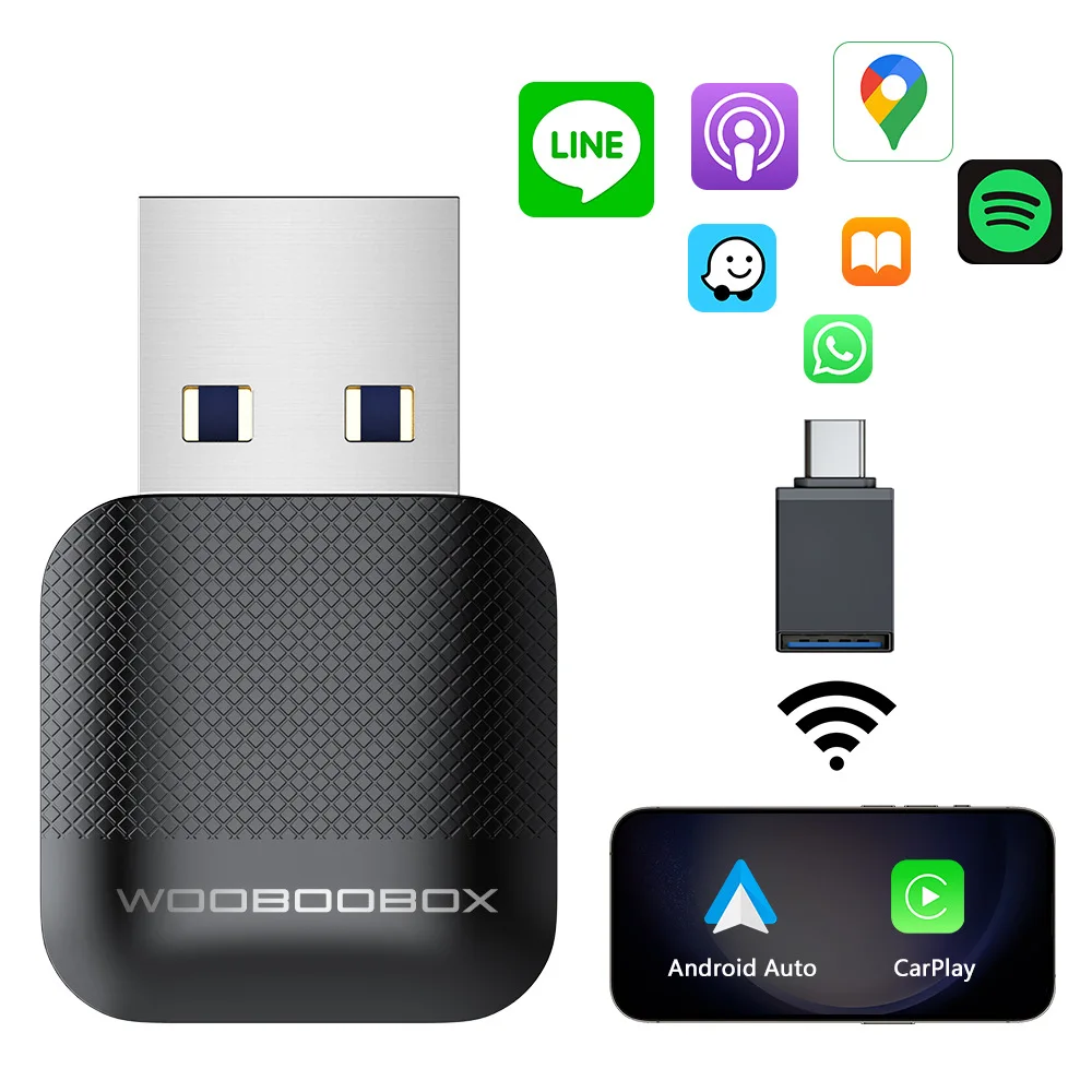 محول CarPlay اللاسلكي M10 2in1 لـ OEM CarPlay السلكي أو OEM السلكي Android التوصيل والتشغيل التلقائي Bluetooth CarPlay الذكي #5