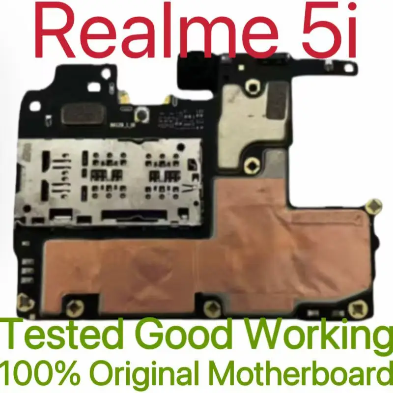 Global Version Original Unlocked Motherboard for Realme 5i Tested Circuit Plate Main Logic Board for Realme 5i