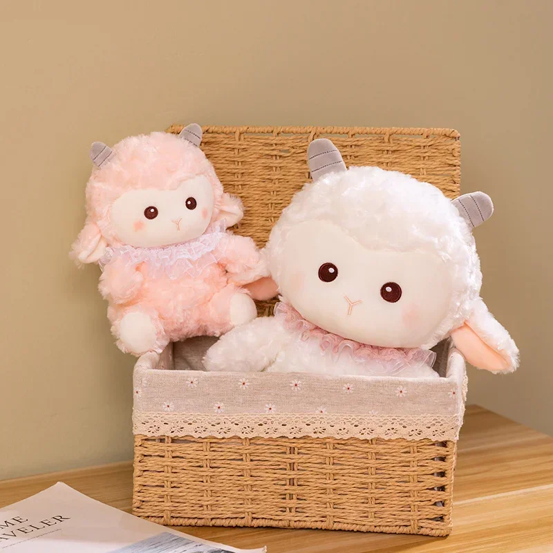 

New 23/30cm Kawaii Animal Sheep Plush Toys Creative Lamb Dolls Cute Children Girls Birthday Gifts Room Decoration