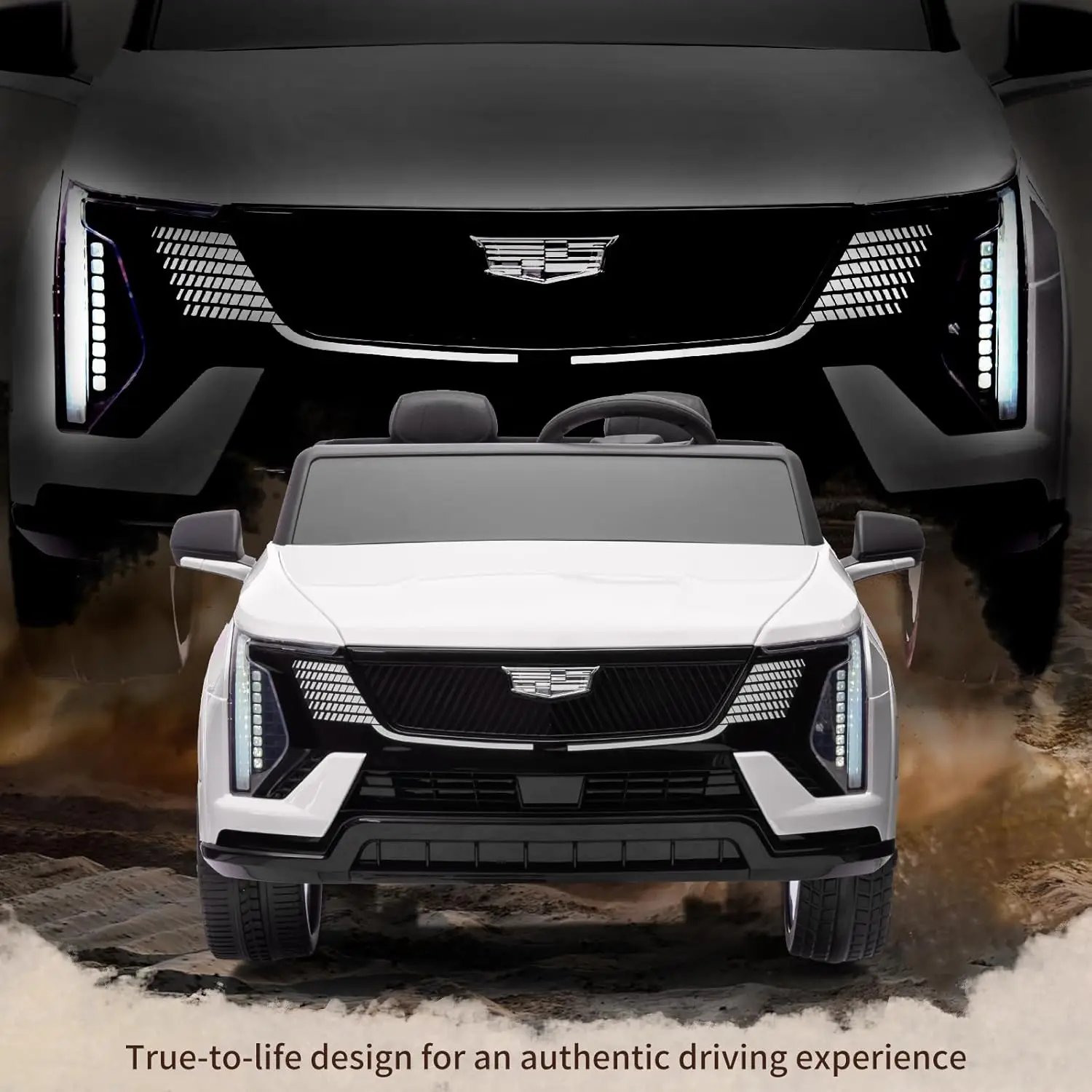 سيارة كهربائية للأطفال 24 فولت مرخصة تعمل بالبطارية مع جهاز تحكم عن بعد، ومقعدين وممتص للصدمات بأربعة عجلات بداية سلسة