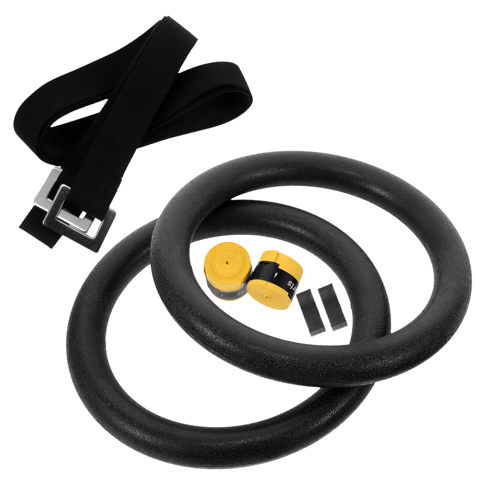 

Fitness Single Bar Gymnastic Rings for Indoor Workout to Strengthen Abs Muscles Pull Up Equipment Heavy Duty Exercise Straps