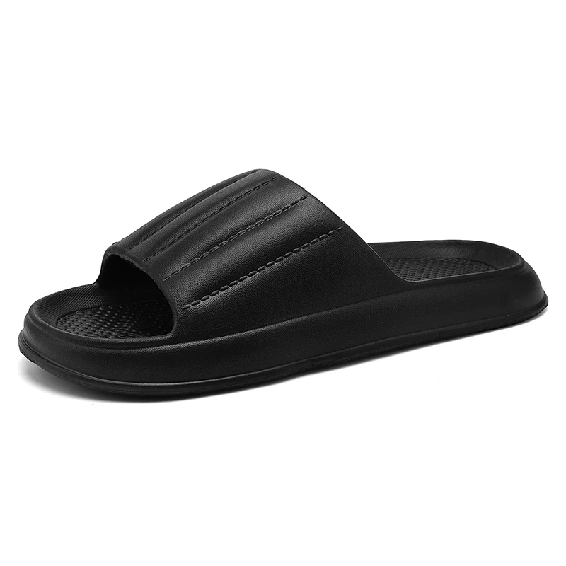 Mens Slippers Casual Non-slip Slides Summer Massage Flip Flops Bathroom Beach Slipper Fashion Soft Man Light Soft  Jelly Sandals