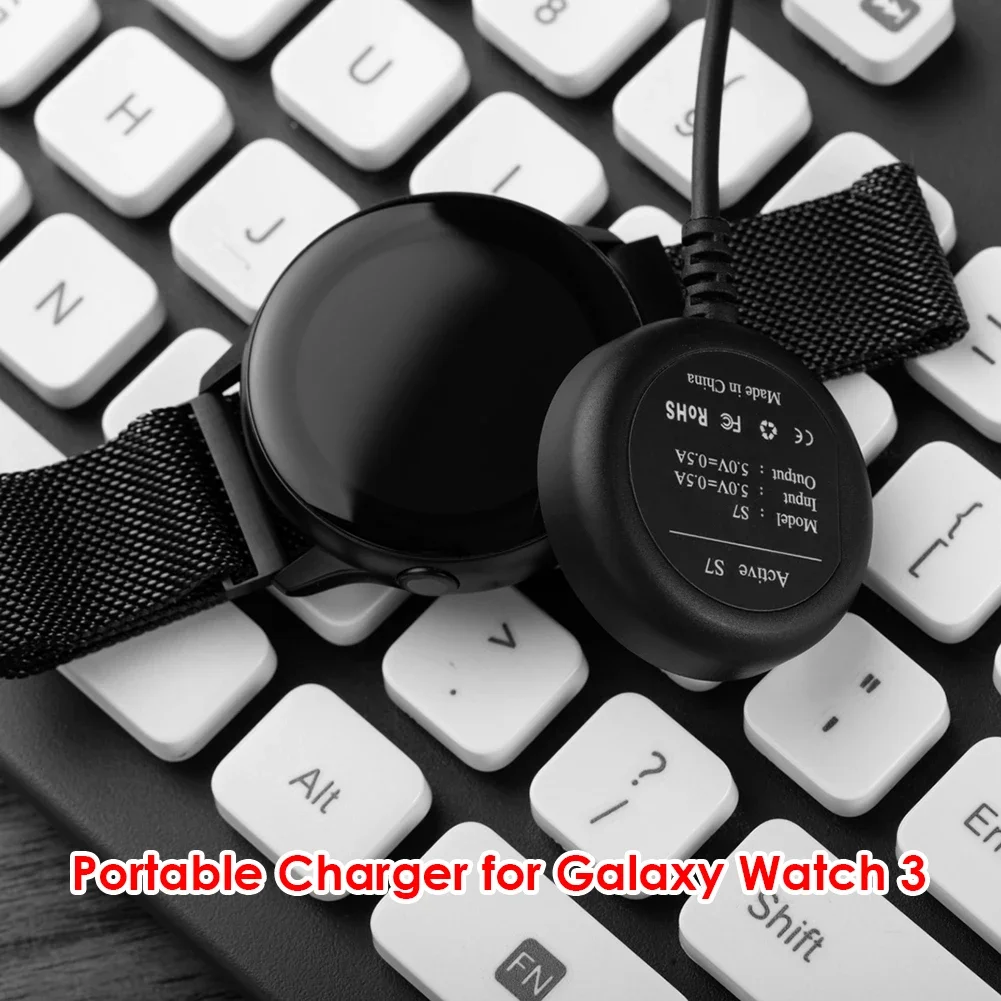 Chargeur pour Samsung Galaxy Watch 3 4 5 Pro, 45mm, Active 1 2, Câble de Charge Magnétique 40 41mm, Adaptateur d'Alimentation