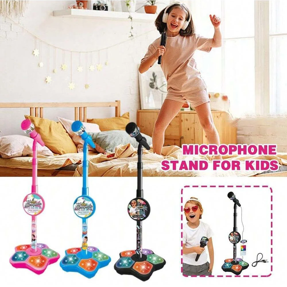 Mainan Dudukan Mikrofon Anak, Elektronik Karaoke Anak Portabel, Dudukan Mikrofon Karaoke Pesta Tahan Lama, Mesin Karaoke Anak