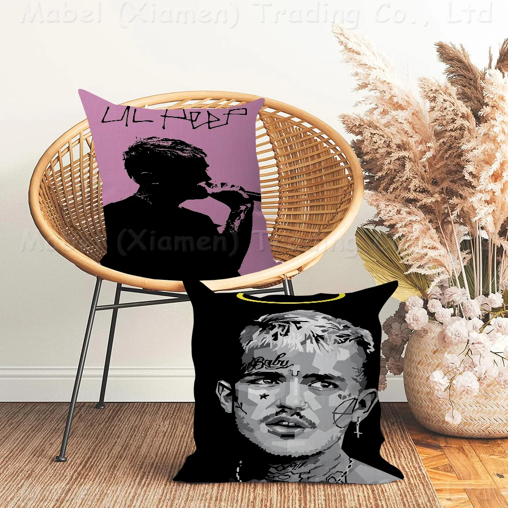 LIL PEEP Personalized Picture Text Home Decorative Pillows Household Gifts 45x45cm