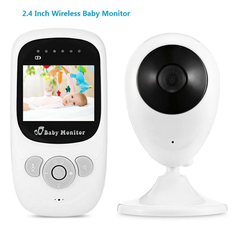2.4 inch wireless digital monitoring baby monitor two-way audio communication 480P resolution automatic infrared night vision
