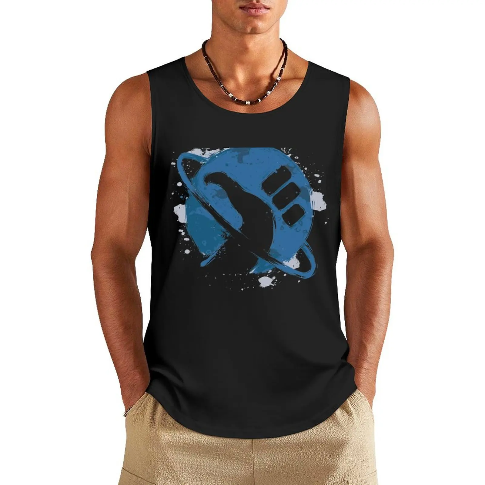 

Dont Panic Tank Top sports vest sleeveless vest men basketball clothing cute tops