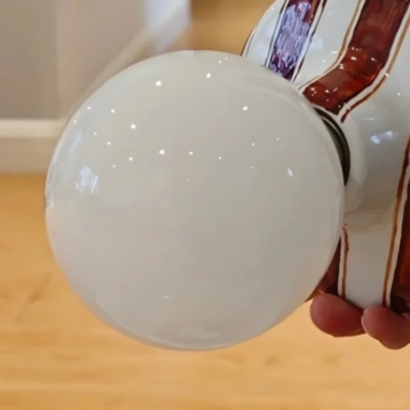 Lampu Dinding Keramik Rotro Kontemporer Lampu Dinding Tempat Lilin untuk Kamar Tidur Ruang Tamu Kantor Perlengkapan Dekoratif Rumah Dalam Ruangan