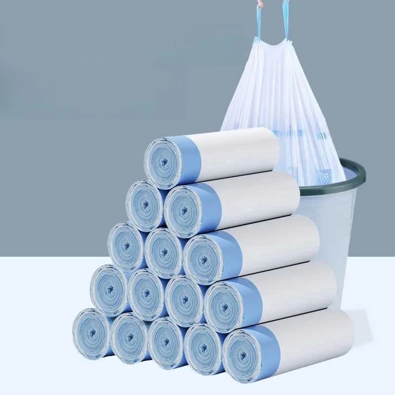 

Thick Drawstring Trash Bags Tear-Off Can Liners for Home Kitchen Restaurant Living Room Garbage Sorting Waste Bags