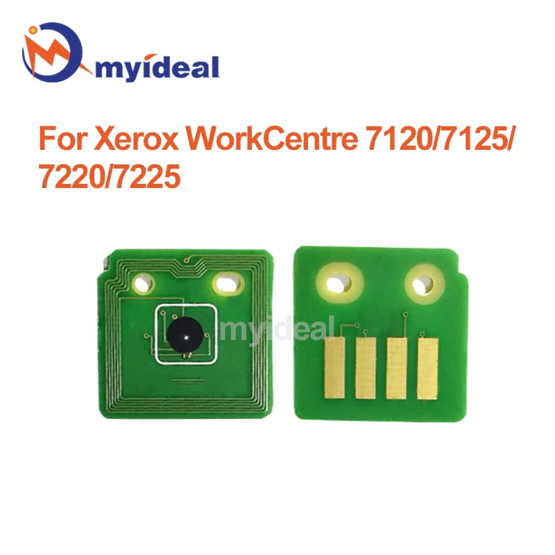 4PCS Toner Reset Chip For Xerox WorkCentre 7120 7125 7220 7225 006R01453 006R01457 006R01461 013R00657 Drum Chips WC7120 Printer