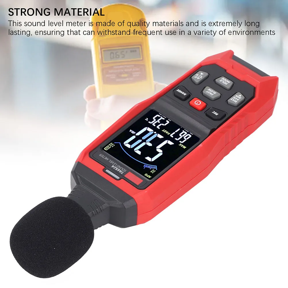 TA652A Sound Level Detection Tool for Factory Floor Monitoring HVAC System Evaluation and Building Acoustics Analysis