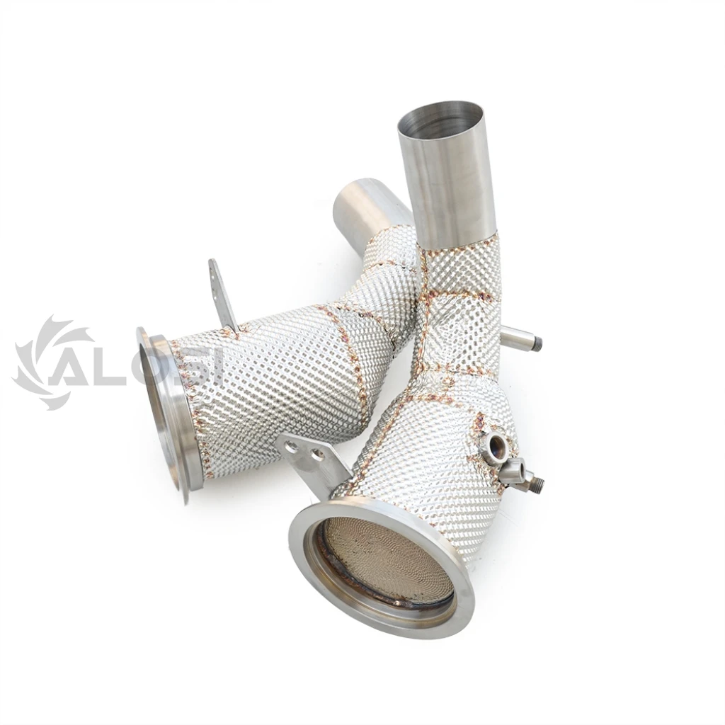 High-performance Insulated downspout suitable for Porsche 911 Carrera 992 3.0T exhaust pipe Stainless steel exhaust head section
