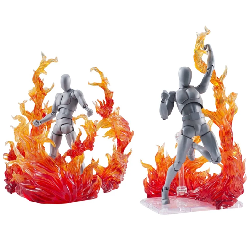 Ice Special Effects and Whirlwind Flame Scene Effects Decoration Toys Luffy Ace Action Figures Mode Toys Bakugou no Hero Dolls