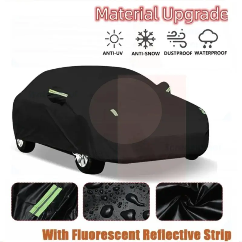 ل جيب رانجلر TJ JK JL 1996 2024 حماية خارجية مقاوم للماء الغبار غطاء خارجي كامل ظلة غطاء سيارة بديل #4