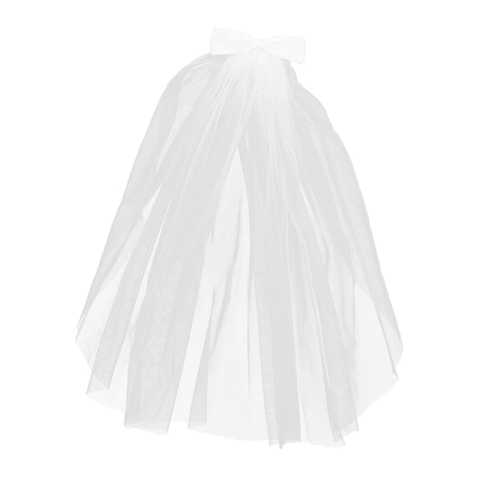 Princesa véu de casamento foto prop delicado bowknot bandana acessório de cabelo de noiva festa especial acessórios de teatro