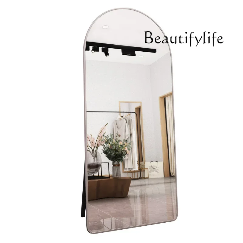 

Clothing store mirror full body arched fitting clothing store full-length mirror floor mirror thin