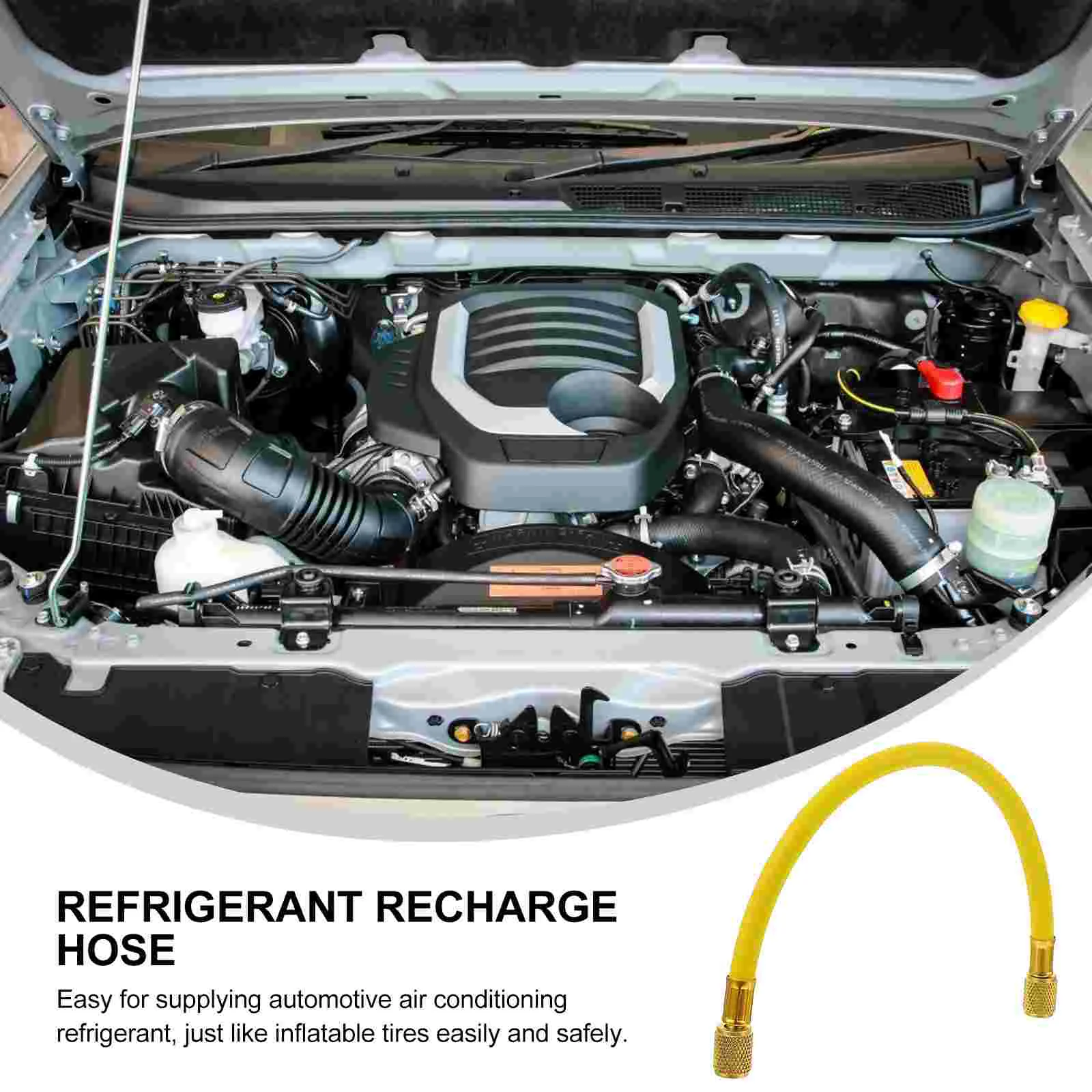 Portable Car Refrigerant Recharge Hose Car AC Air Conditioner Recharge Kit Fluoride Adding Tube Refrigerant Filling