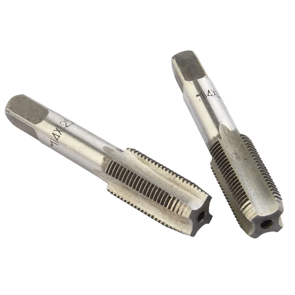 2pcs Right Hand Thread Taps HSS Metric Taper & Plug Tap M14x1.25mm Straight Fluted Screw Thread Tap Hand-Tools