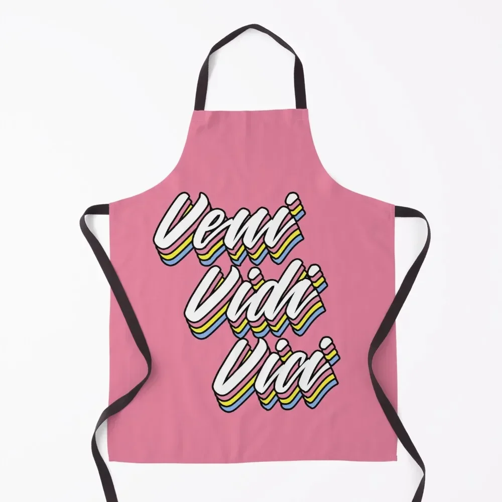 Veni Vidi Vici - Pop Latin Apron Kitchen Front Chef Accessory Apron