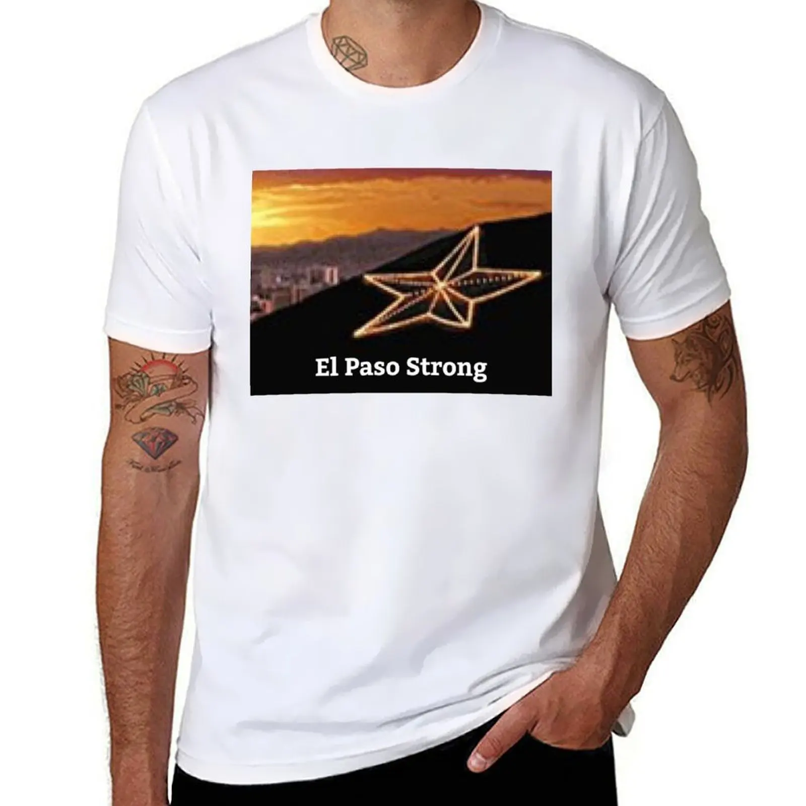 

El Paso Strong star T-Shirt man graphic t shirt t shirts designer T-Shirt