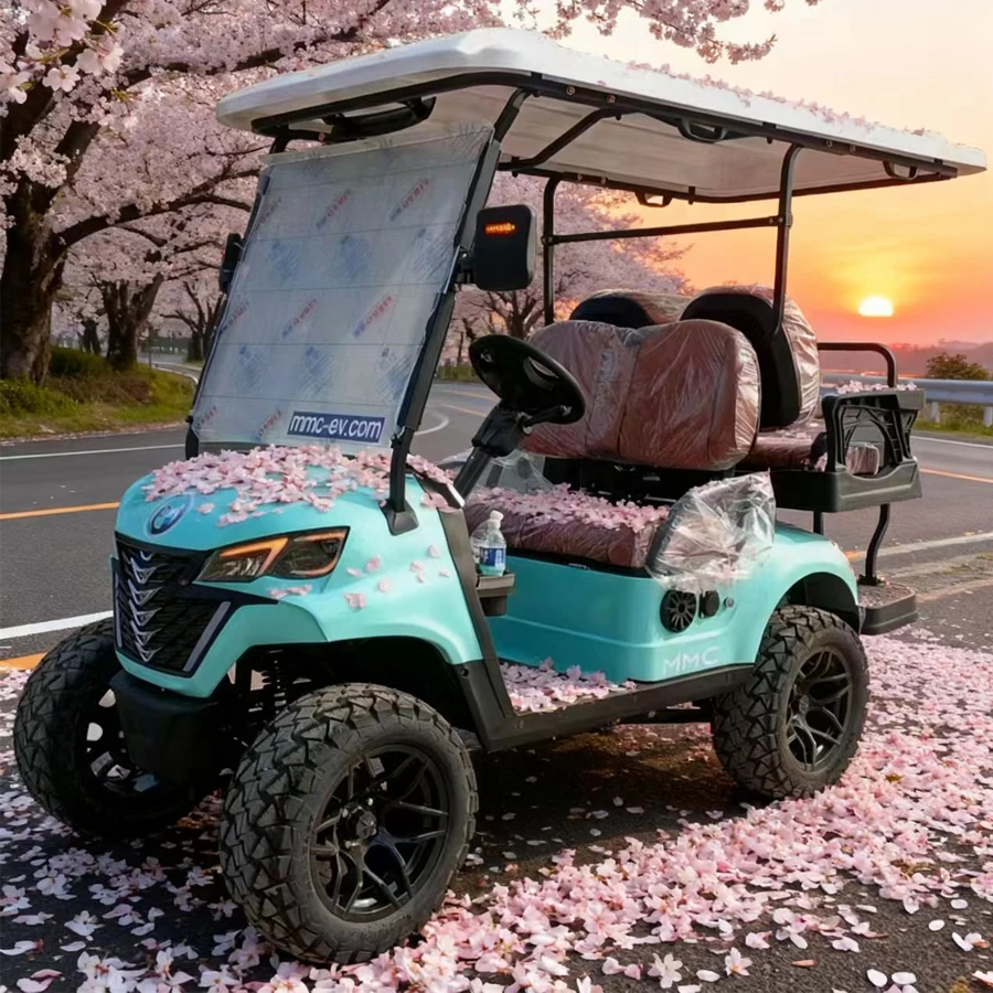 الصين MMC الموضة الكلاسيكية 2 4 6 8 مقاعد 48 فولت/60/72 فولت 4000 واط/5000/7500 واط سبائك الألومنيوم عربة جولف كهربائية
