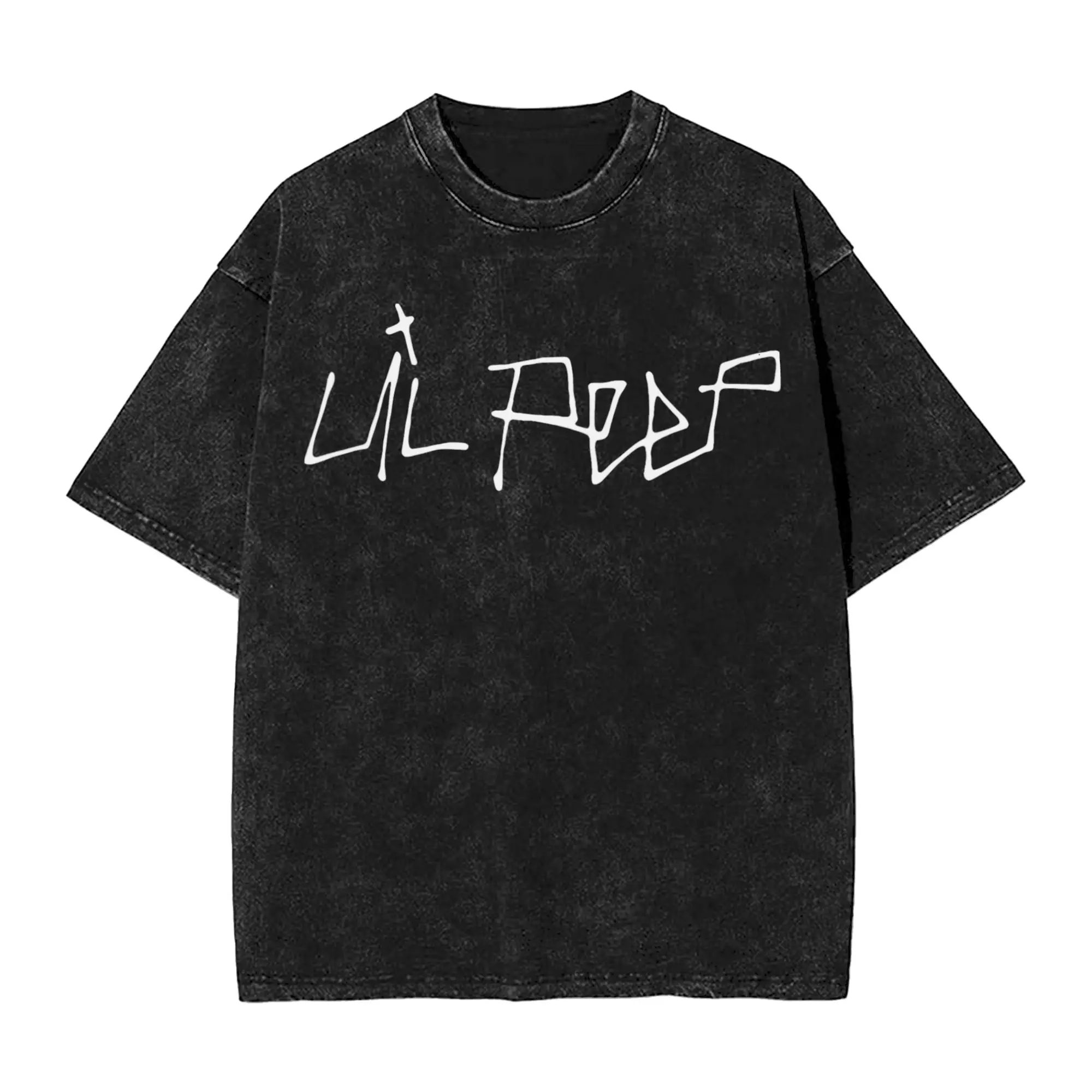 Harajuku Washed Shirt  Lil Peep 30th Birthday Celebration Tour 2026 Merch Fashion T Shirt Harajuku  Streetwear Short Sleeve
