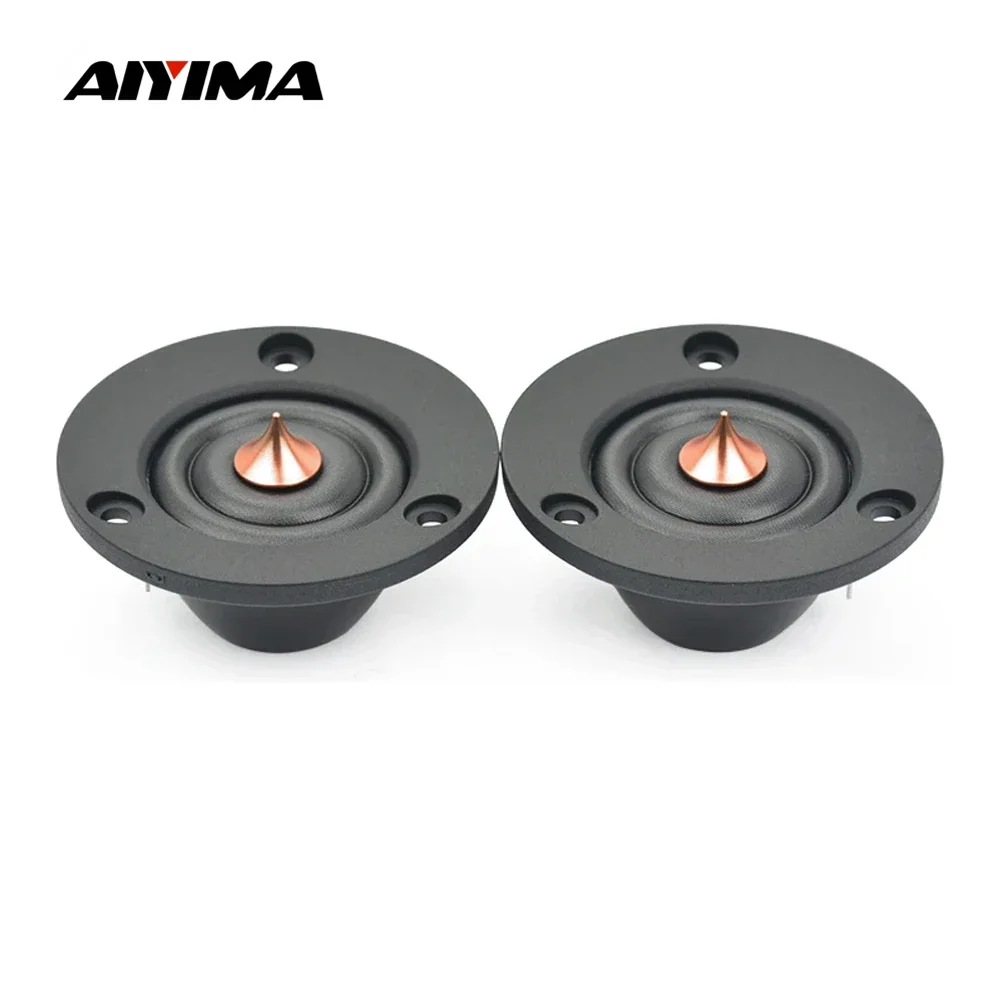 AIYIMA 2Pcs 2 Inch Tweeter 6 Ohm 4 Ohm 30W HIFI Silk Dome Treble Speaker Home Theater Audio Loudspeaker For Car Modification