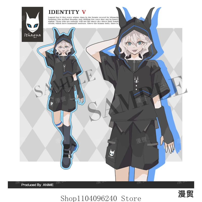 

Identity Ⅴ Ithaqua Game Anime Cosplay Pajamas Woman Spring Short sleeve Pants Household Clothes Suit