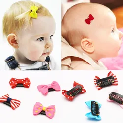 10 unids/lote/Paquete de pinzas BB para el cabello de niñas recién nacidas, horquilla con lazo, accesorios para el cabello para niños, mini clip para el cabello para niños