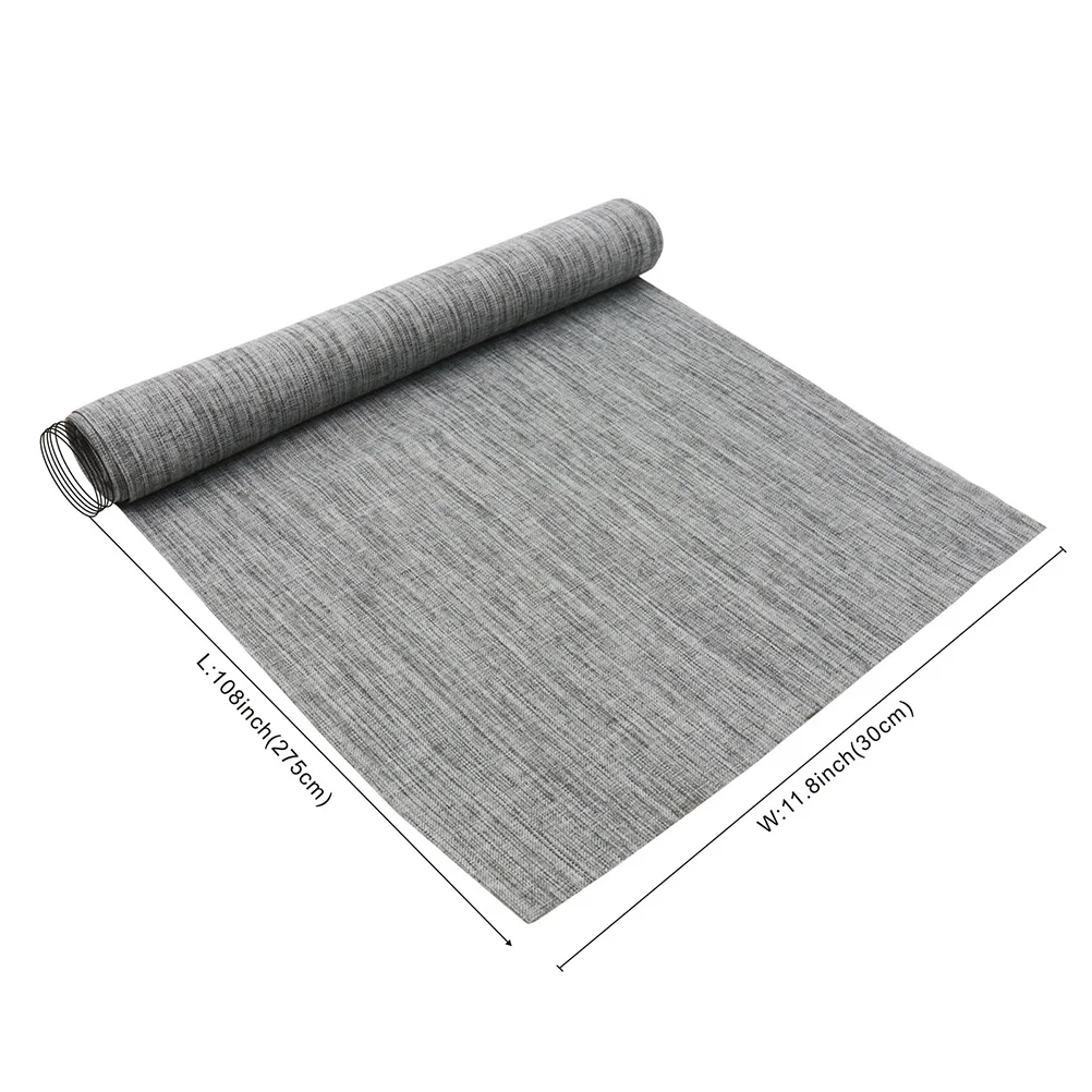 

Imitation Linen Table Runner Natural Rustic Burlap Grey Table Cloth Decor Elegant Kitchen Dining Wedding Party