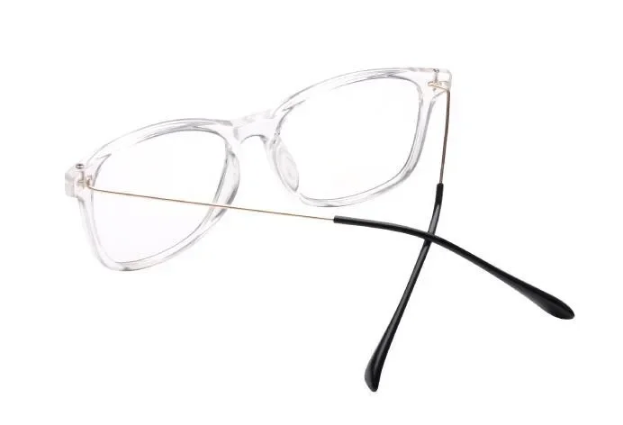 Retro Fashion Transparent Clear Eyeglass Frames Men Women Full Rim Computer UV400 Protection Rx able