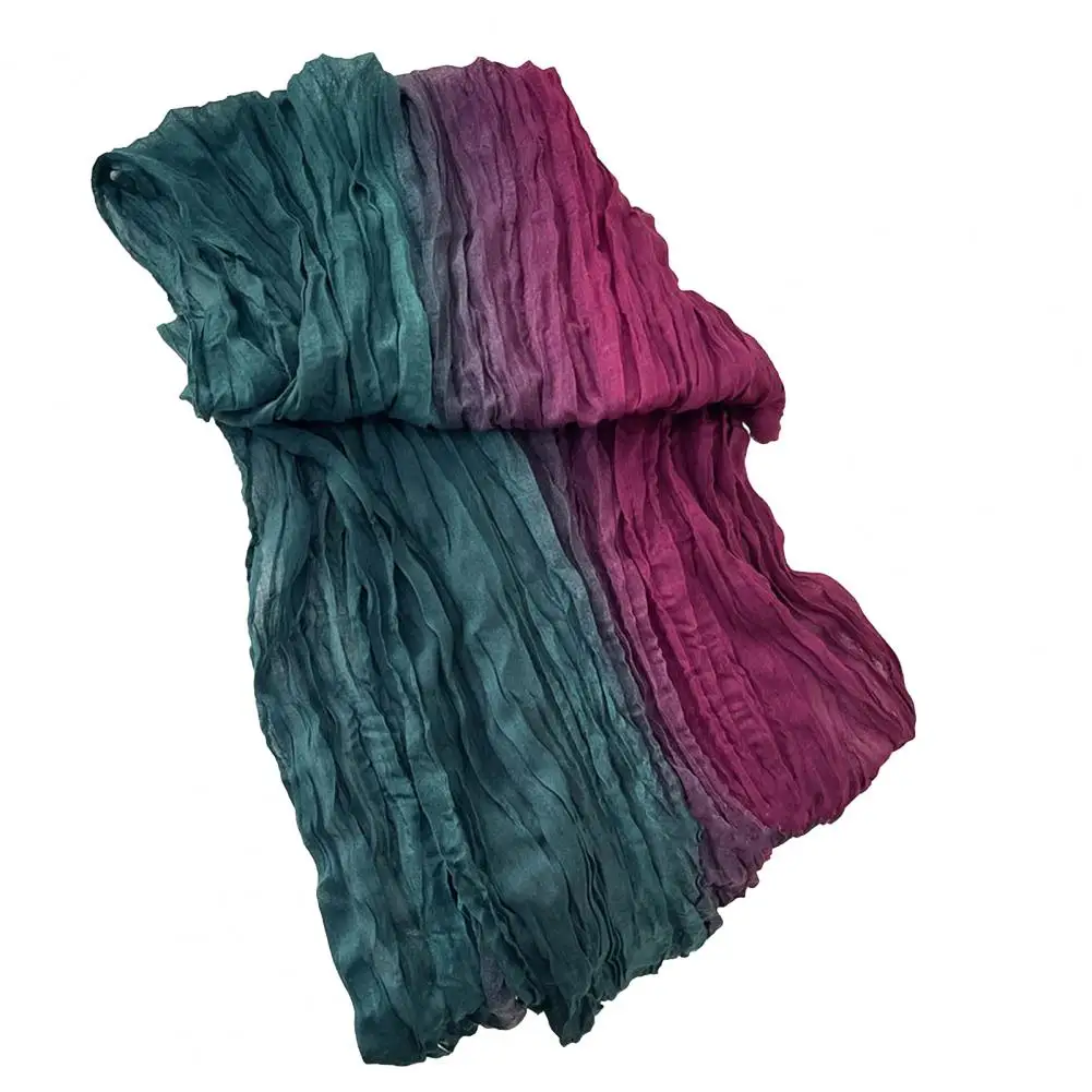 

Женская шаль градиентного цвета, унисекс, шаль, шарф, универсальная длинная накидка на осень-зиму, ветрозащитный, морозостойкий, цвет аксессуаров