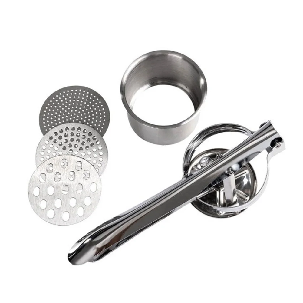 

New Practical Potato Ricer Masher Fruit Juicer Garlic Puree Dispenser Heavy Duty Lemon Juicer Manual Potato Press