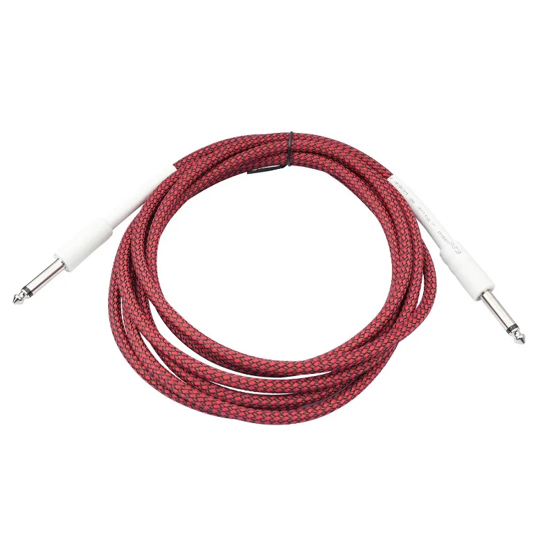 

3/5/10M Double Shielded Noise Reduction 6.35mm Male To Male 1/4 Inch TS Electric Guitar Connected To Speaker Audio Cable