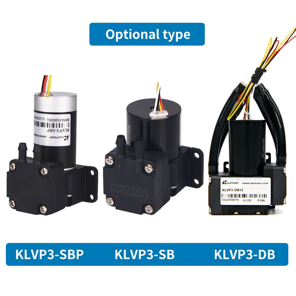 Imagem -02 - Pressão Negativa Bomba de Diafragma Motor sem Escova 0.05mpa Bomba de ar de Sucção para Analisador Médico 2l por Min 12v 24v Kamoer-klvp3