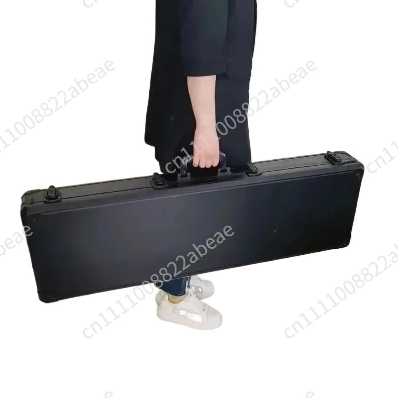Extra Long Aluminum Alloy Tool Box Suitcase Instrument Case Fish Pole Case Equipment Safety Box Storage Box with Sponge