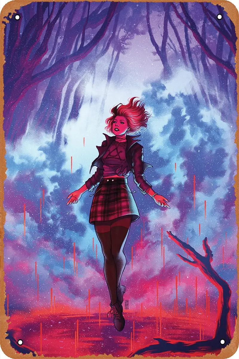 Buffy The Willow #2 Comics Poster Retro Tin Sign Vintage Look Metal Sign for Cafe Man Cave Garage Bedroom Home Wa sign