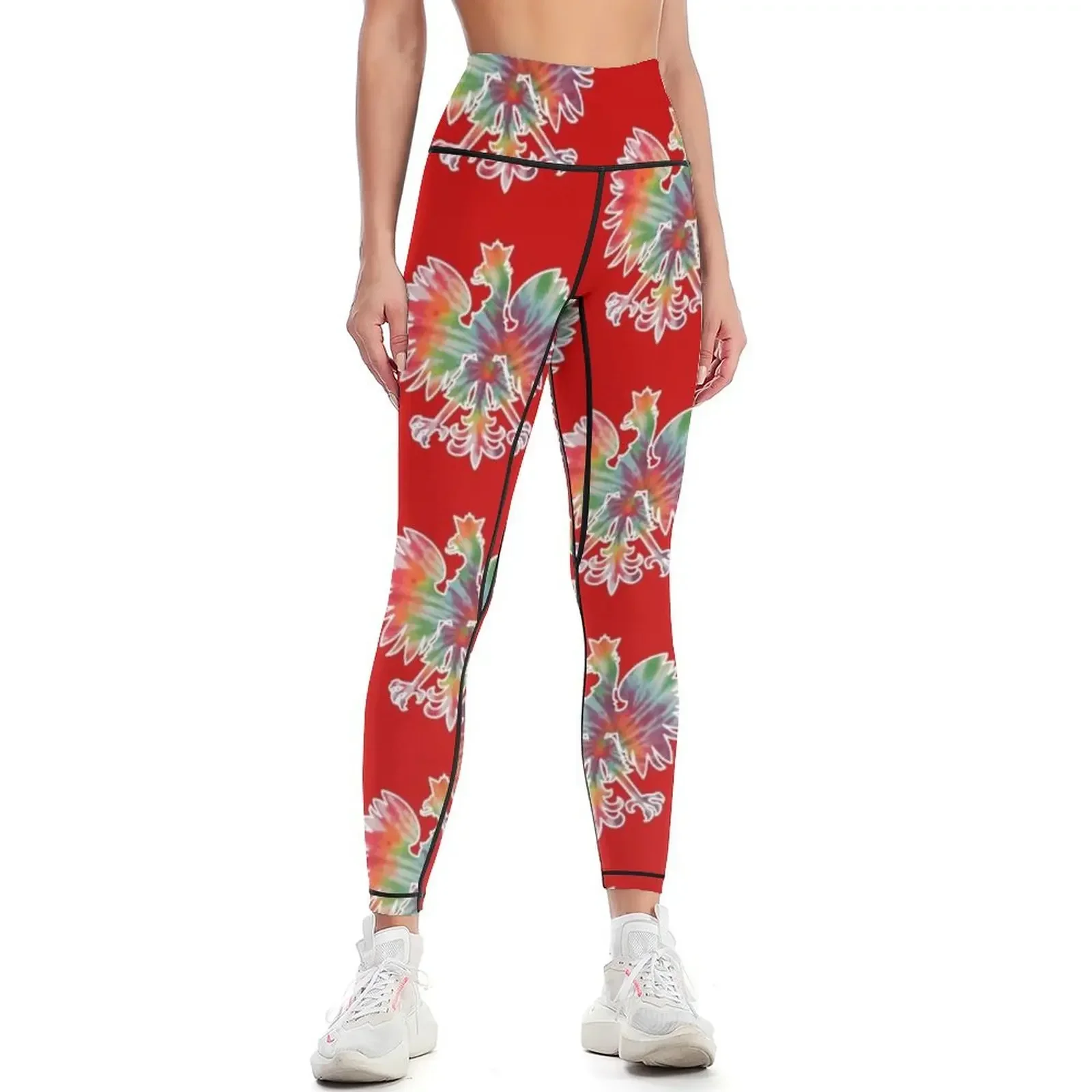 

Polish Pride Eagle Dyngus Day Tie Dye Leggings Fitness clothing flared Clothing fitness fitness set gym Womens Leggings