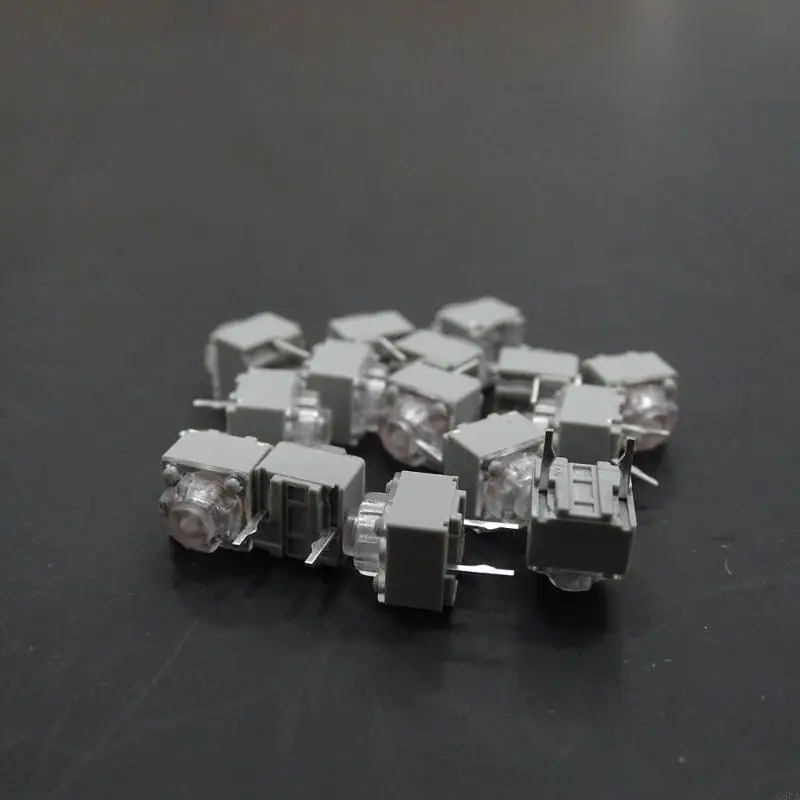 2PCs/10PCs HUANO Quiet Micro Switches 10Million Clicks Quiet Mouse Button Micro Switches 2Pins 6x6x7.2mm Button Micro Switches